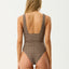 Hometown - Recycled Onepiece - AfendsW253708 - COFFEE / WHITE - S