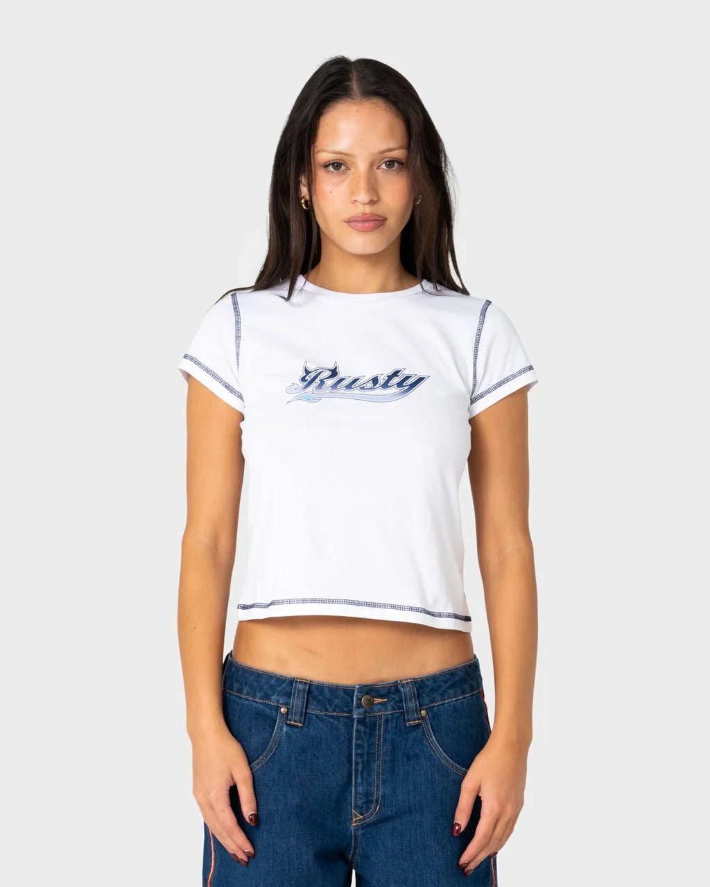 HORNY DEVIL BABY TEE -RustyTTL1512-WHITE-6