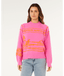 HOTEL MALIBU JACQUARD CREW - Rip Curl03JWKN-SUPER PINK-2XS