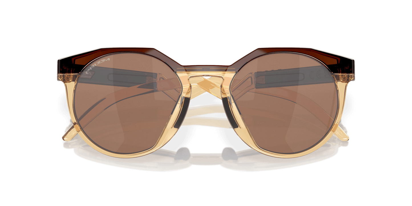 Hstn - OakleyOO9242-0752-Dark Amber/Light Curry W/ Prizm Tungsten