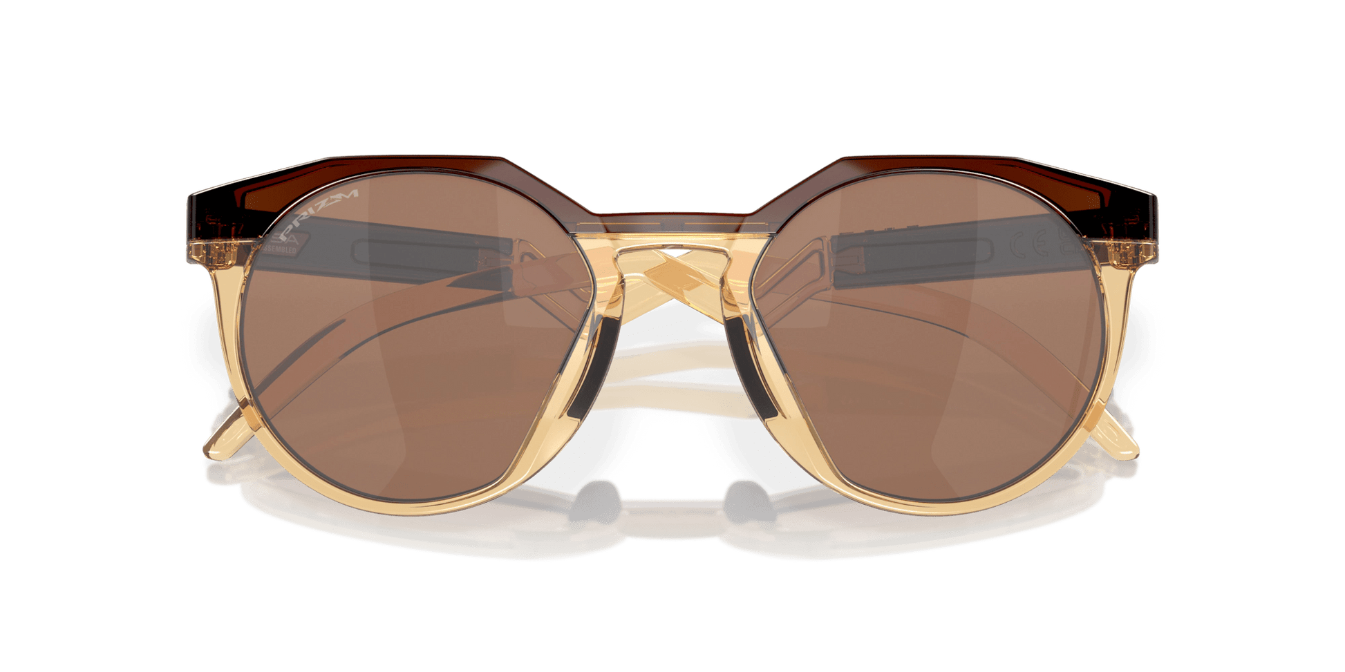 Hstn - OakleyOO9242-0752-Dark Amber/Light Curry W/ Prizm Tungsten