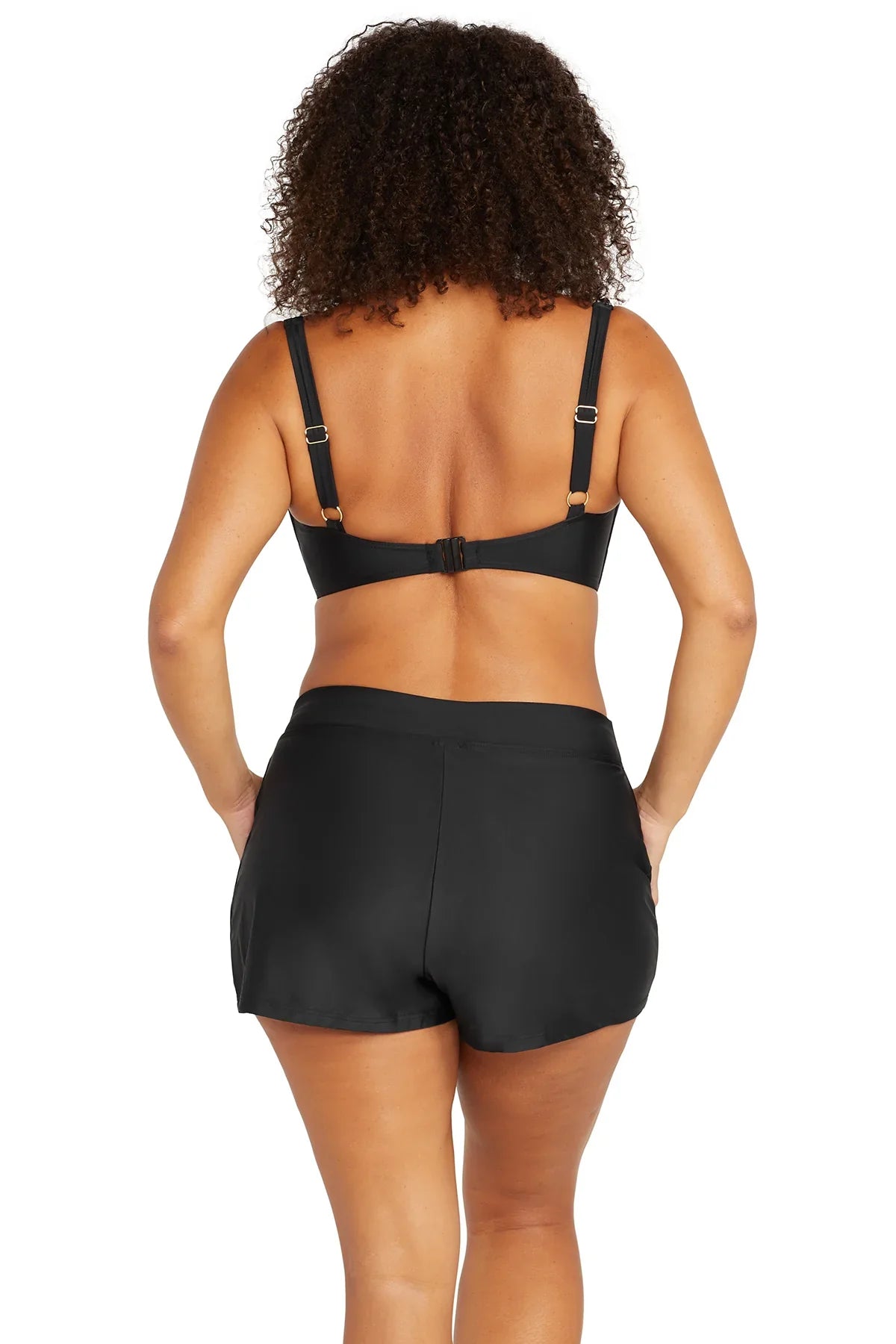 Hues Delacroix Swim Short - Artesandsat4708p - blk - Black - 14