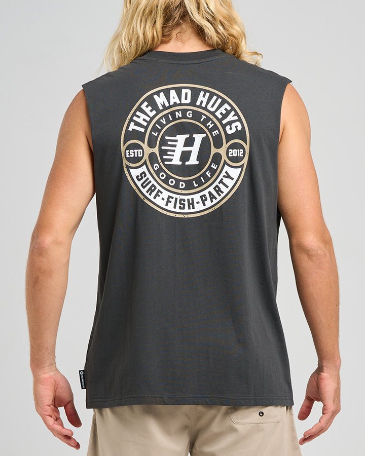 HUEYS GOOD LIFE | MUSCLE - Mad HueysH425M02001 - VINTAGE BLACK - S