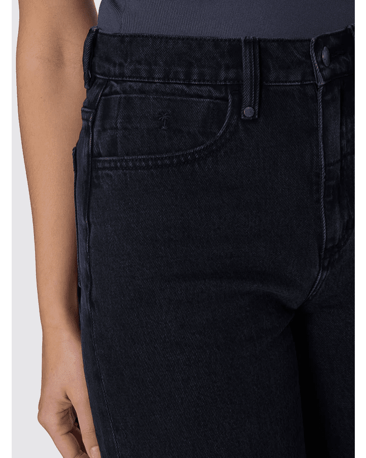 Hunter High Rise Wide Jean - ThrillsWTDP-471BA-Aged Black-6