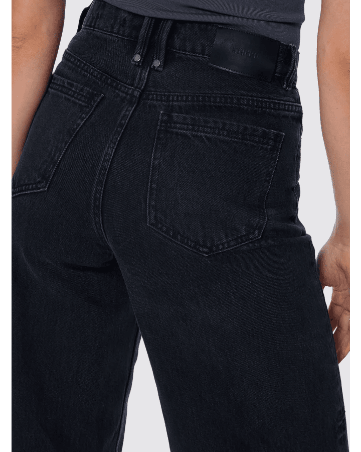 Hunter High Rise Wide Jean - ThrillsWTDP-471BA-Aged Black-6