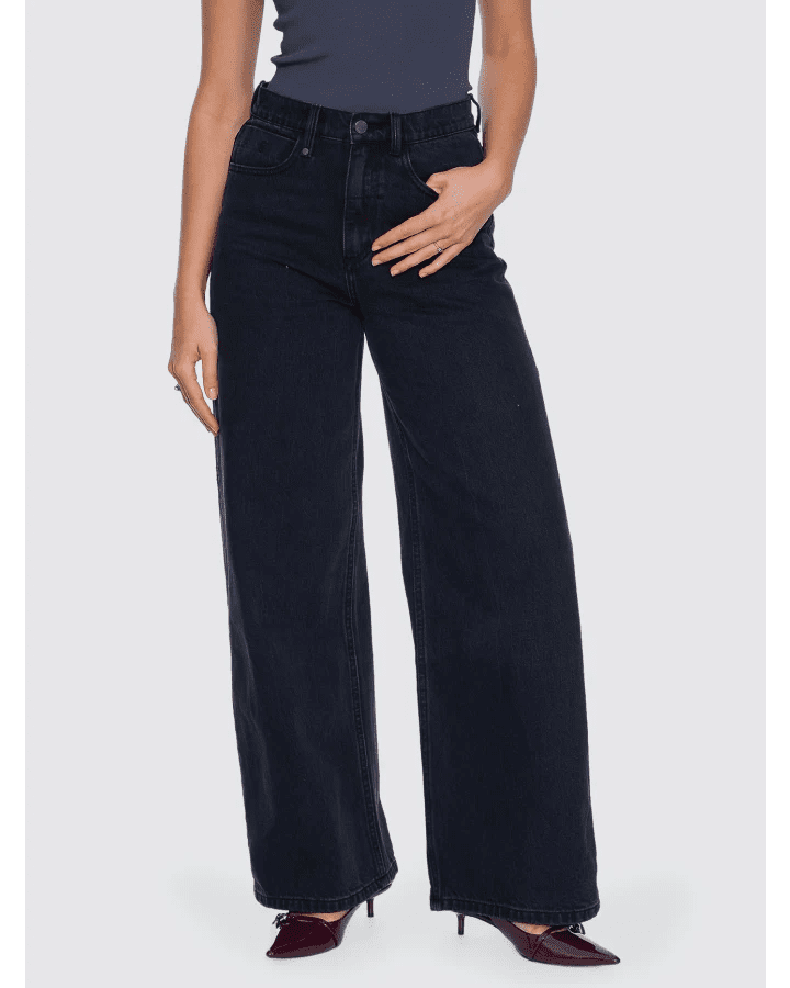 Hunter High Rise Wide Jean - ThrillsWTDP-471BA-Aged Black-6