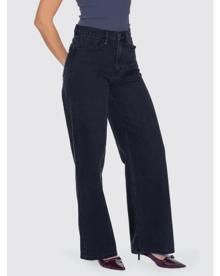 Hunter High Rise Wide Jean - ThrillsWTDP-471BA-Aged Black-6