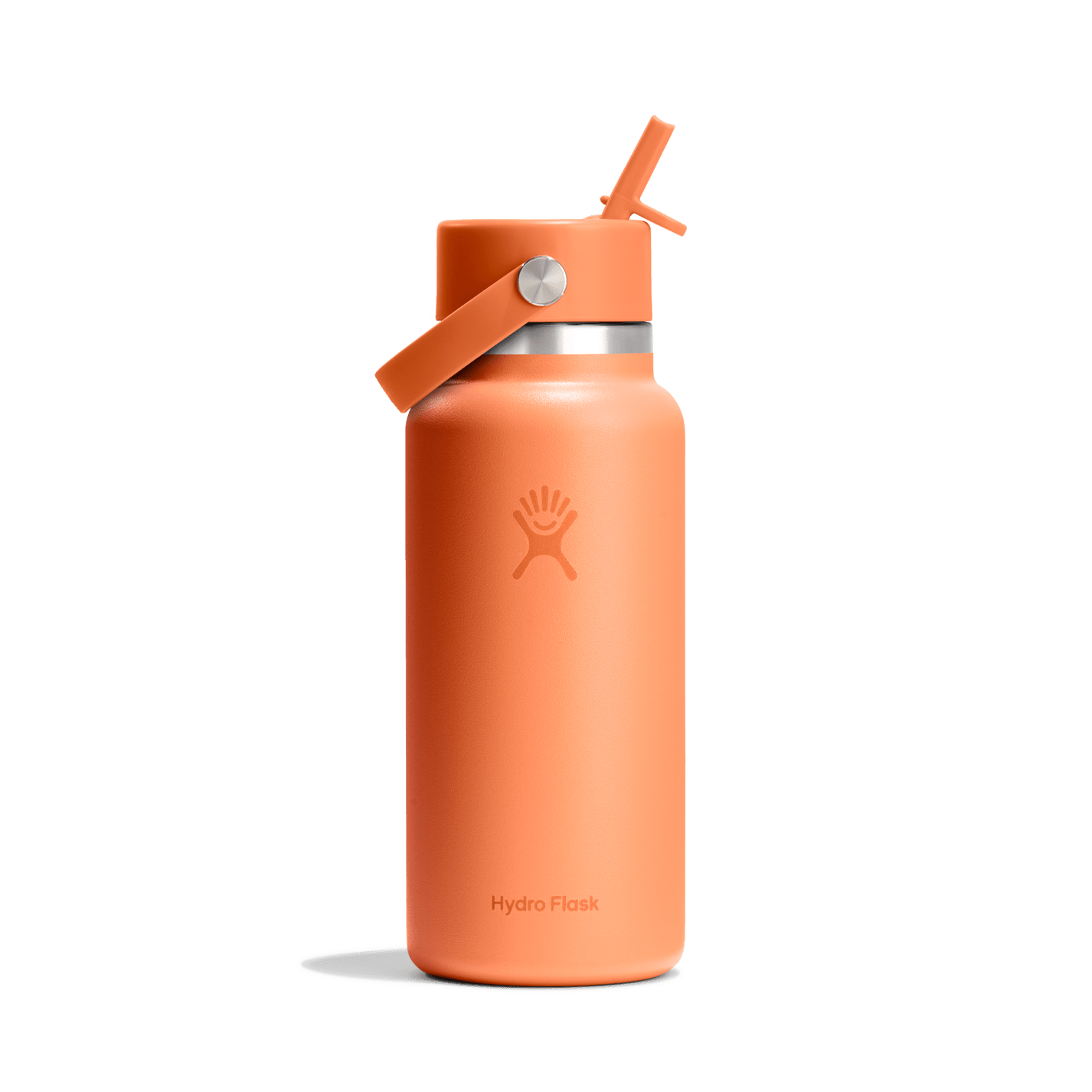 Hydration 32oz Wide W/Flex Straw Lid - HydroflaskW32CFS690 - Nectar Orange