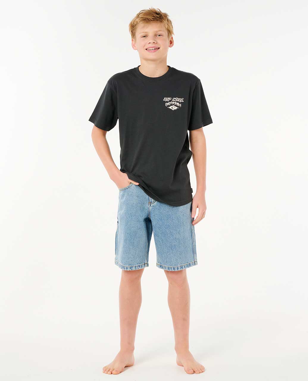 Hyped Up Denim Walkshort - Boy - Rip Curl01BBWS - WASHED BLUE - 10