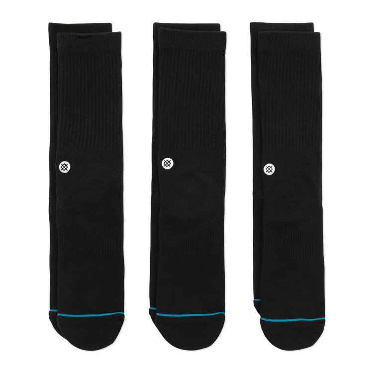 Icon 3 Pack - StanceM556D18ICP - BLK - Black - L
