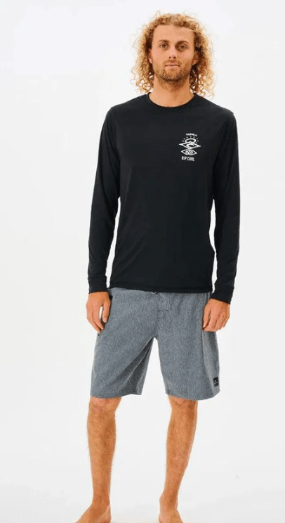 Icons Surflite UPF L/S - Rip Curl14ZMRV - Black - L