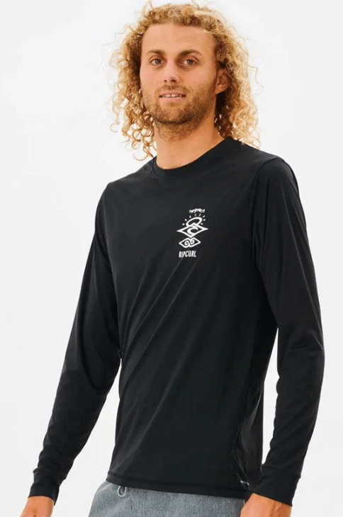 Icons Surflite UPF L/S - Rip Curl14ZMRV - Black - L