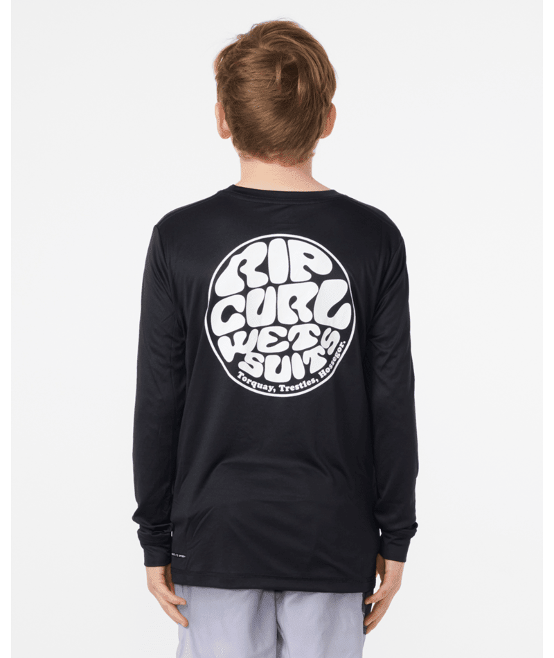 ICONS SURFLITE UPF L/S -BOY -Rip Curl12BBRV-BLACK/WHITE-8