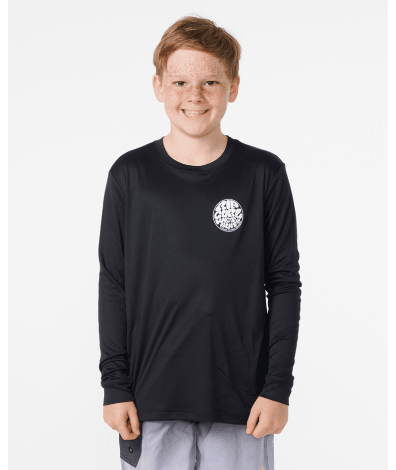 ICONS SURFLITE UPF L/S -BOY -Rip Curl12BBRV-BLACK/WHITE-8