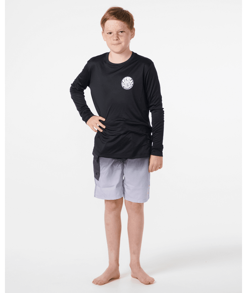 ICONS SURFLITE UPF L/S -BOY -Rip Curl12BBRV-BLACK/WHITE-8