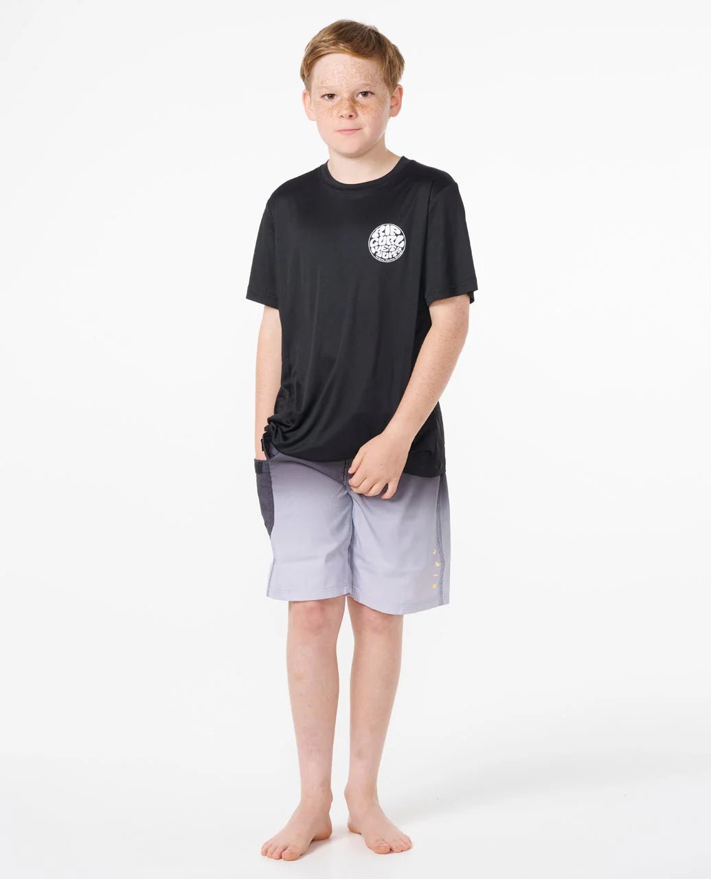 ICONS SURFLITE UPF S/S - BOY - Rip Curl12ABRV-BLACK/WHITE-8