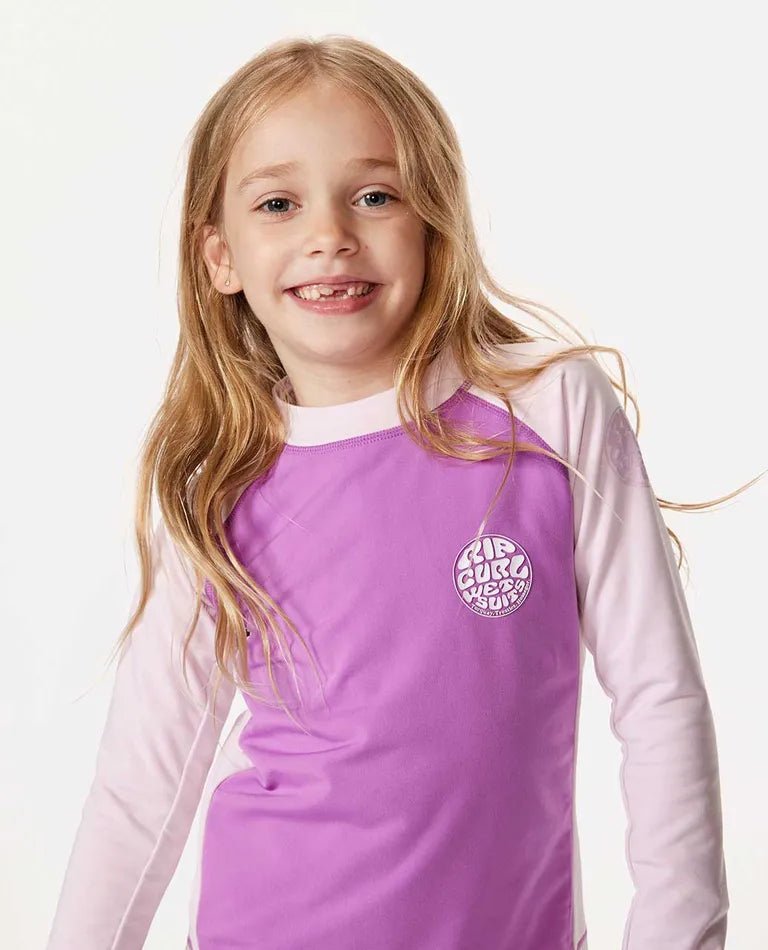 ICONS UV BRUSHED L/S - GIRL - Rip Curl00RJRV - NEON PURPLE - 1to2