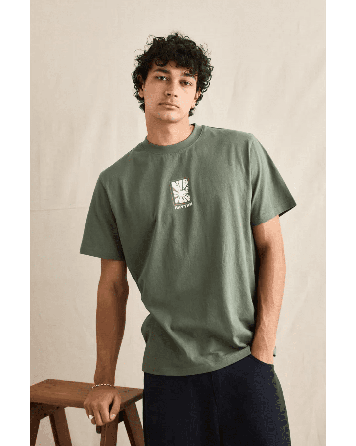 IMPRINT VINTAGE SS T-SHIRT -RhythmCD25M-PT21-VINTAGE GREEN-S