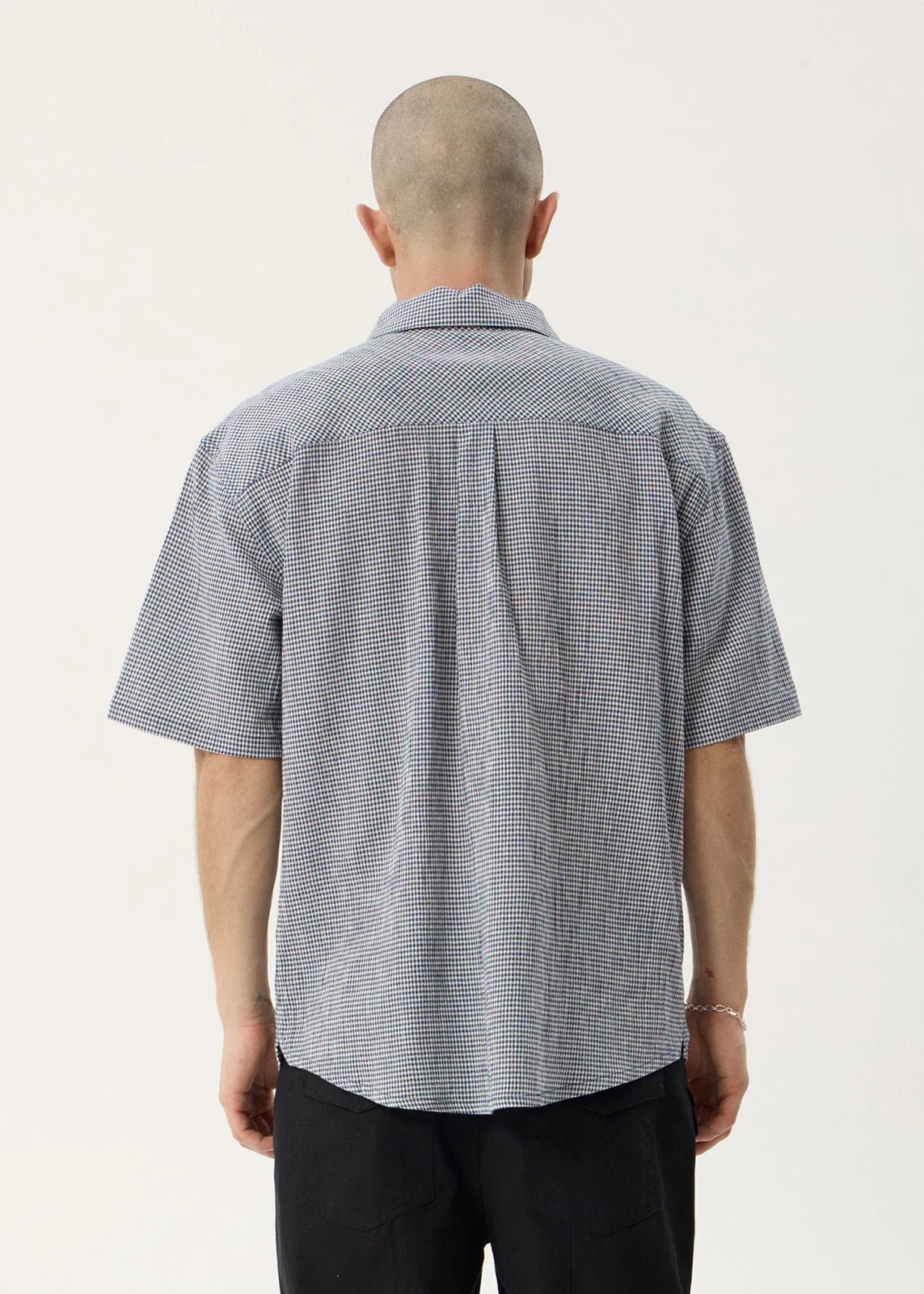 Independent - Hemp Short Sleeve Shirt -AfendsM263204-NAVY CHECK-XS