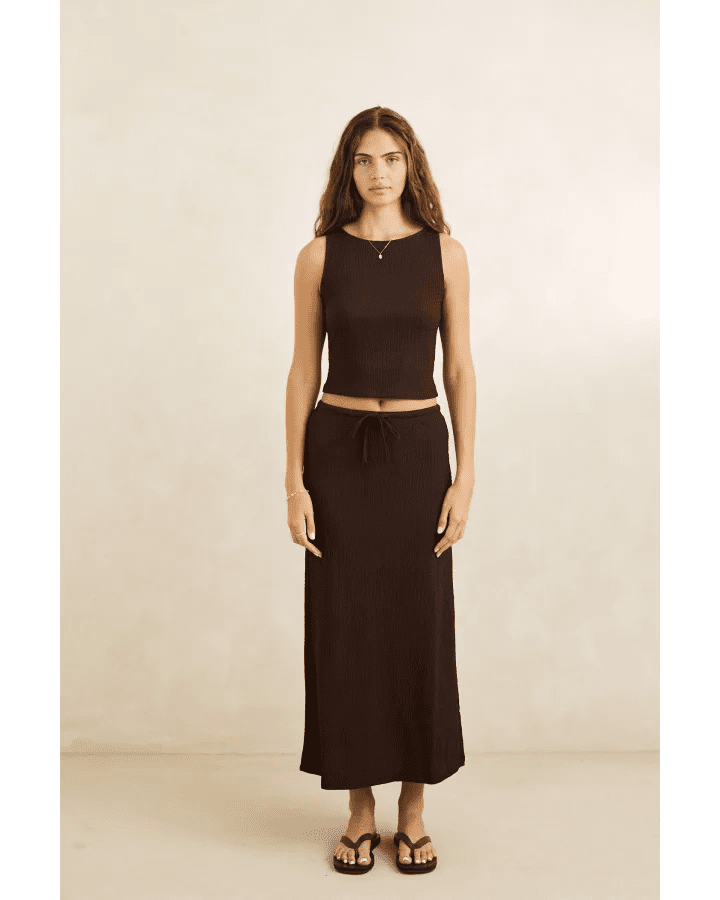 INDIE MAXI SKIRT -Rhythm0726W-SK02-CHOCOLATE-6