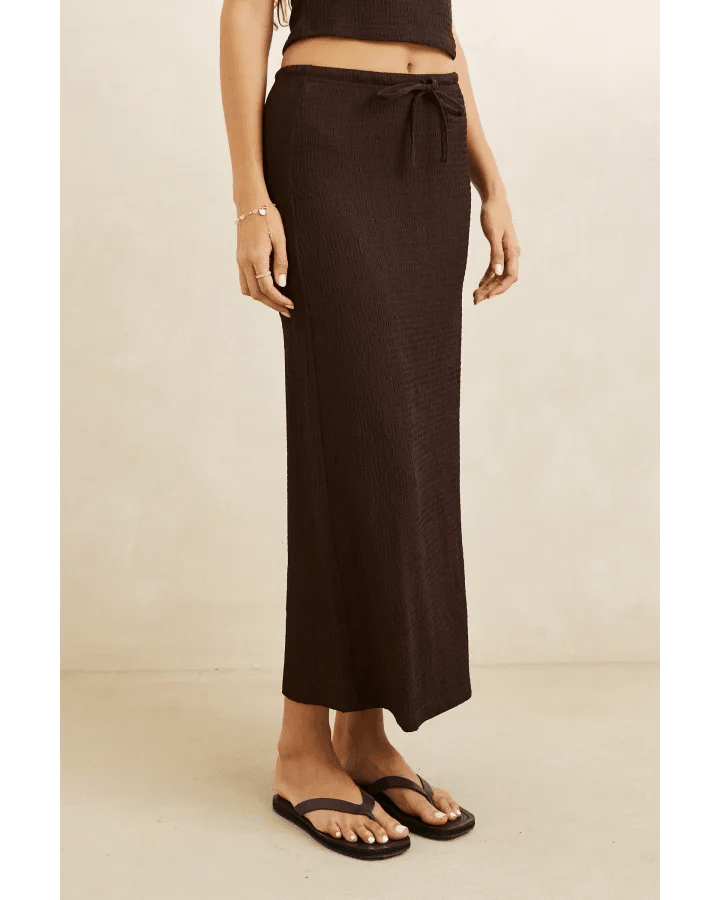 INDIE MAXI SKIRT -Rhythm0726W-SK02-CHOCOLATE-6