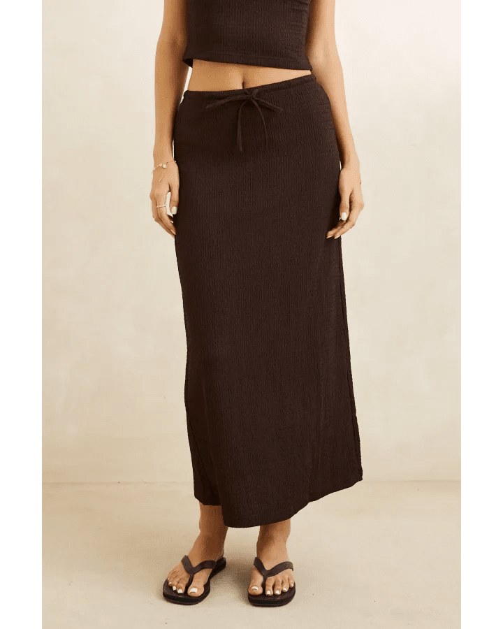 INDIE MAXI SKIRT -Rhythm0726W-SK02-CHOCOLATE-6