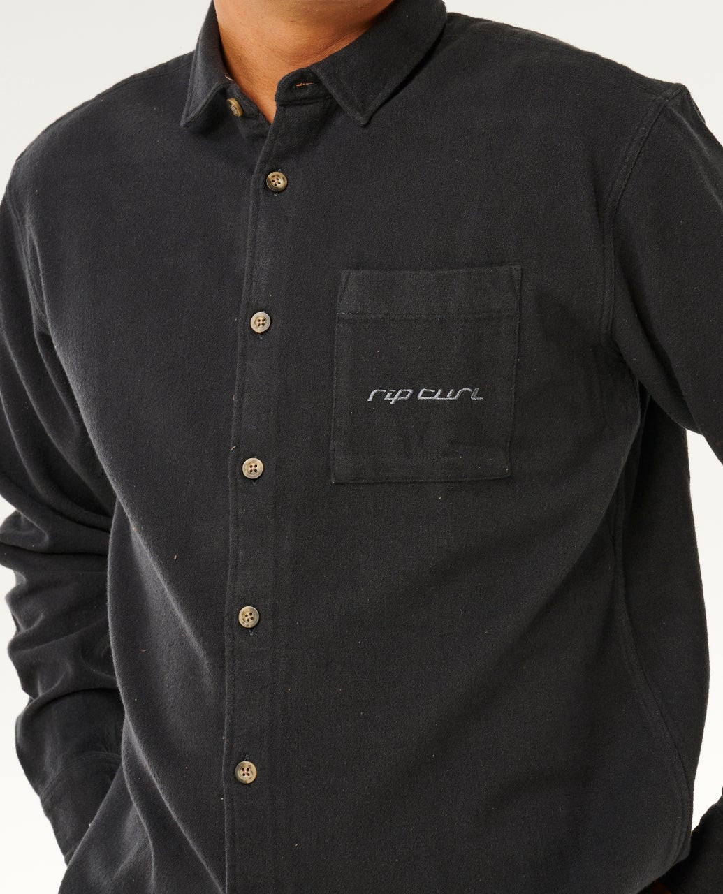 INNER VISIONS FLANNEL SHIRT - Rip Curl06TMSH-WASHED BLACK-XS