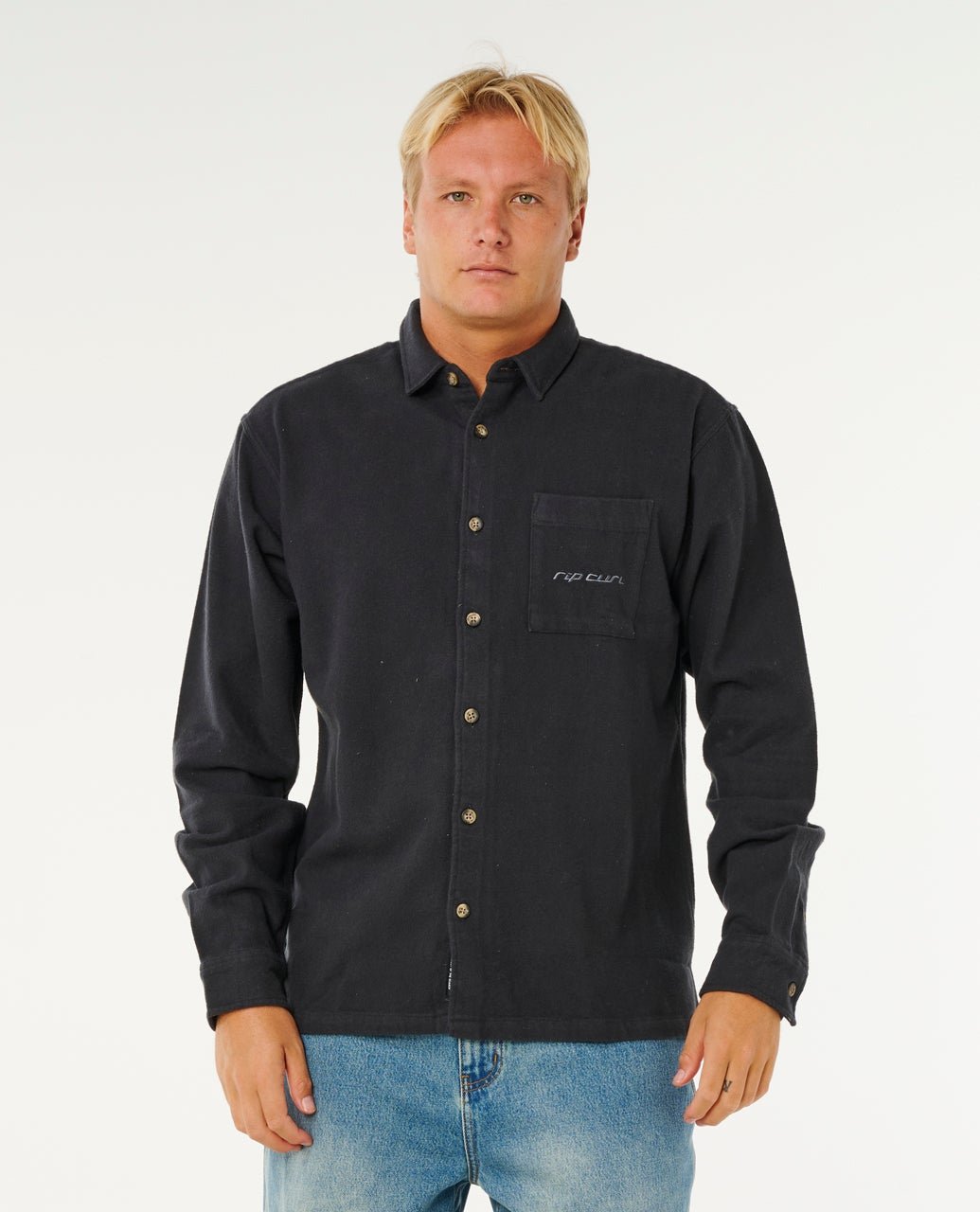 INNER VISIONS FLANNEL SHIRT - Rip Curl06TMSH-WASHED BLACK-XS