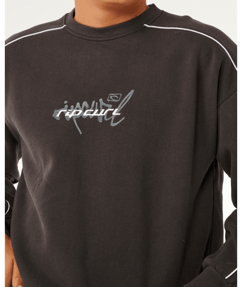 INNER VISIONS PIPE CREW - Rip Curl0ANMFL-WASHED BLACK-XS