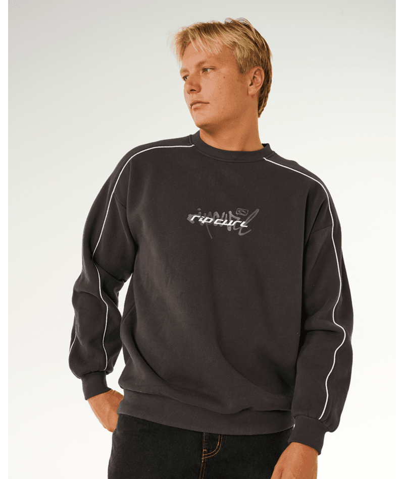 INNER VISIONS PIPE CREW - Rip Curl0ANMFL-WASHED BLACK-XS