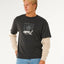 INNER VISIONS SMASHED L/S TEE - Rip Curl0Y7MTE-WASHED BLACK-XS