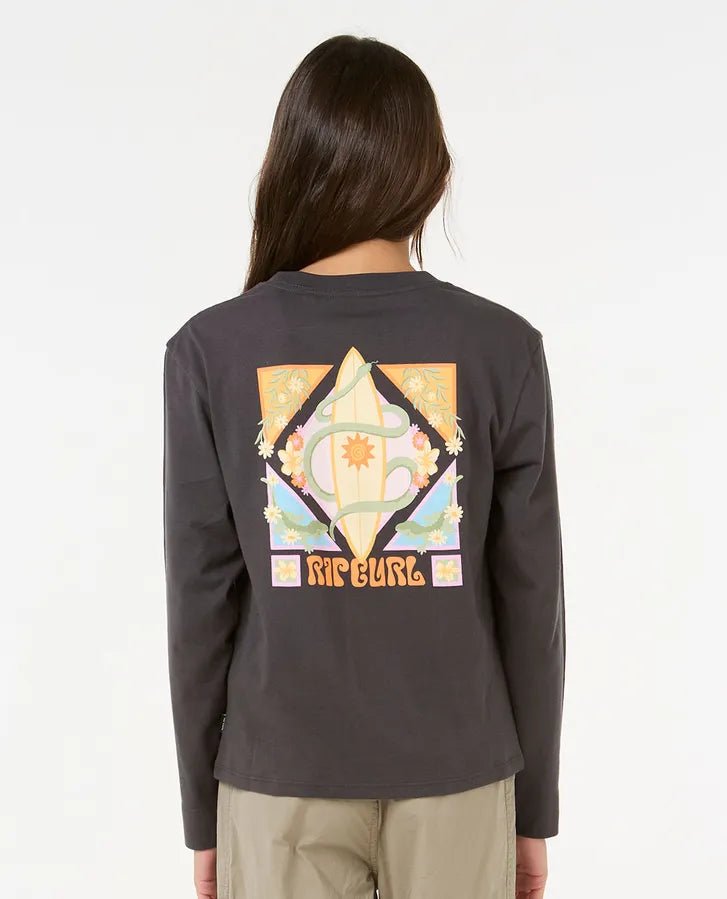 Island Bliss LS Tee - Girl - Rip Curl044GTE - 8264 - Washed Black - 10
