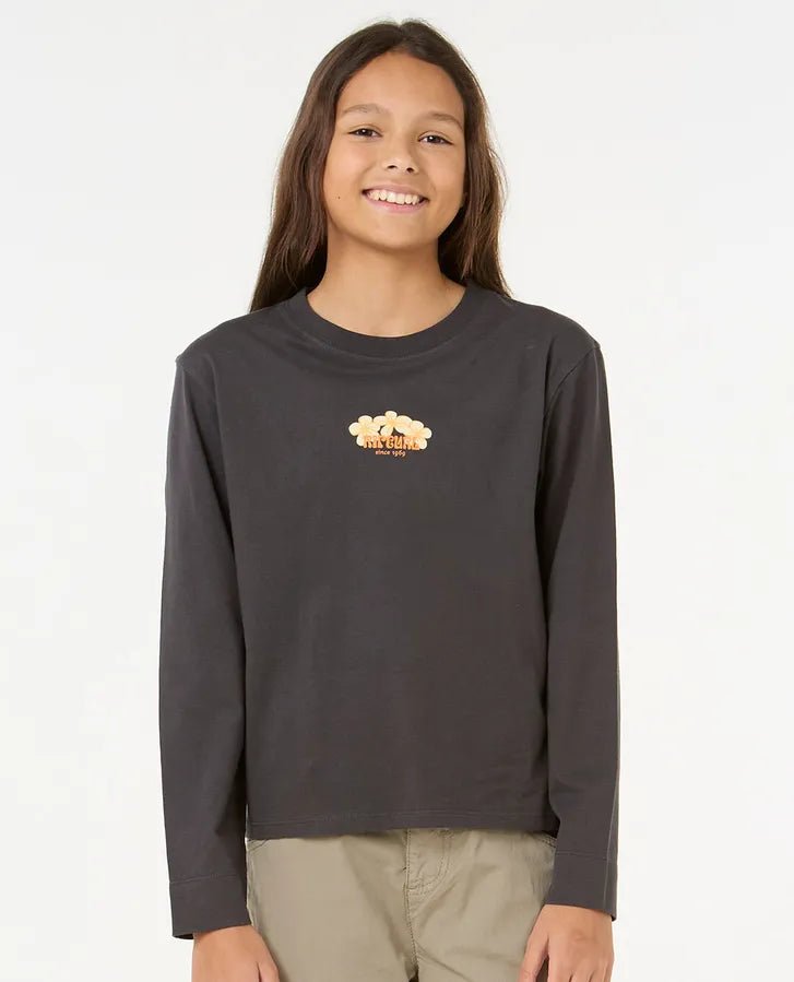Island Bliss LS Tee - Girl - Rip Curl044GTE - 8264 - Washed Black - 10