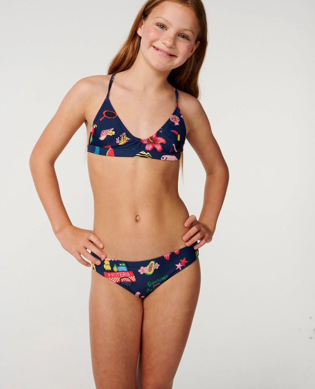 ISLAND TIME BIKINI - GIRL -Rip Curl049GSW-Navy-8