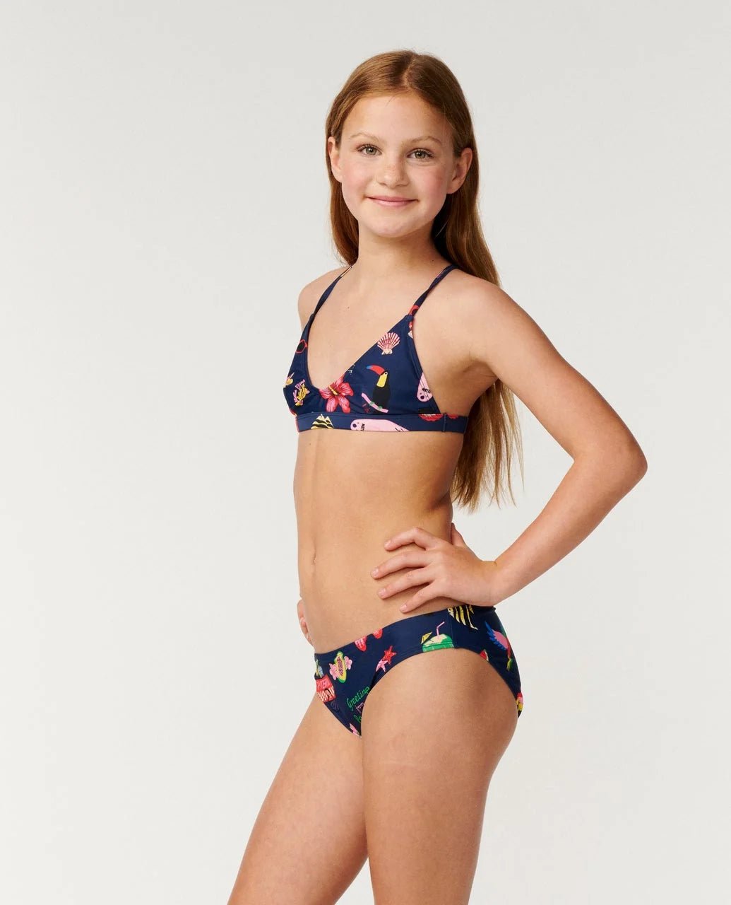 ISLAND TIME BIKINI - GIRL -Rip Curl049GSW-Navy-8