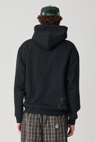 ITALIC STAR HOOD - XlargeXL026W2201-BLACK-S