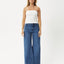 Jamie - Organic Rib Tube Top - AfendsW240096 - White - XS
