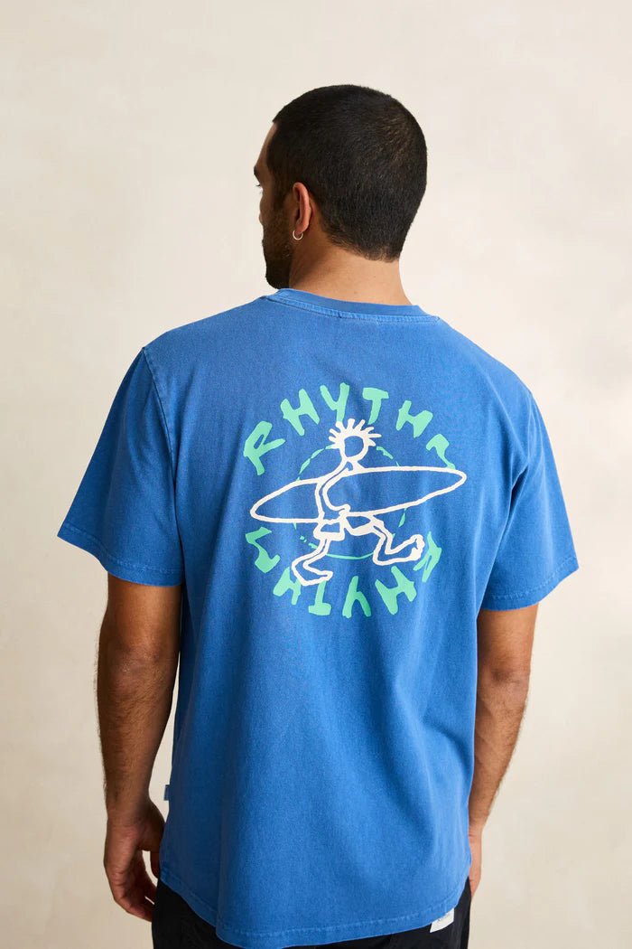 JAUNT VINTAGE SS T-SHIRT -RhythmCD25M-PT39-COBALT-S
