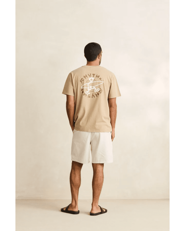 JAUNT VINTAGE SS T-SHIRT -RhythmCD25M-PT39-MACADAMIA-L
