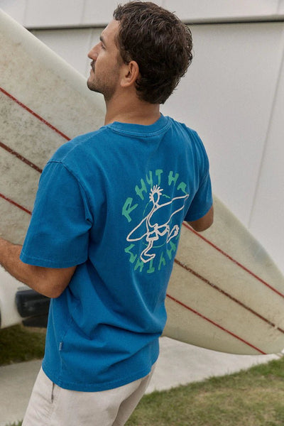 JAUNT VINTAGE SS T-SHIRT -RhythmCD25M-PT39-COBALT-S