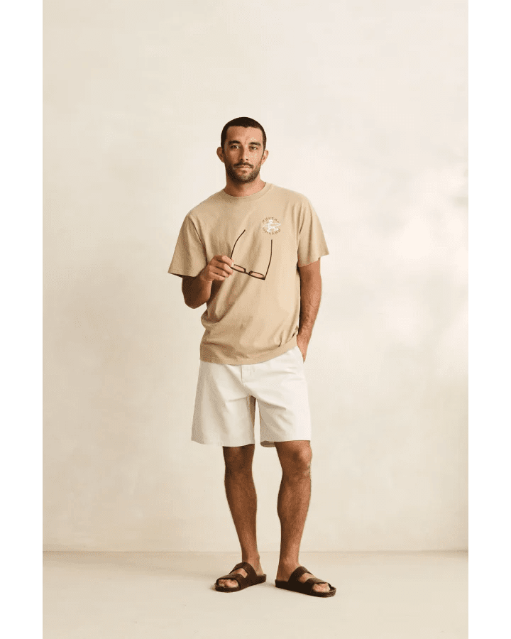 JAUNT VINTAGE SS T-SHIRT -RhythmCD25M-PT39-MACADAMIA-L