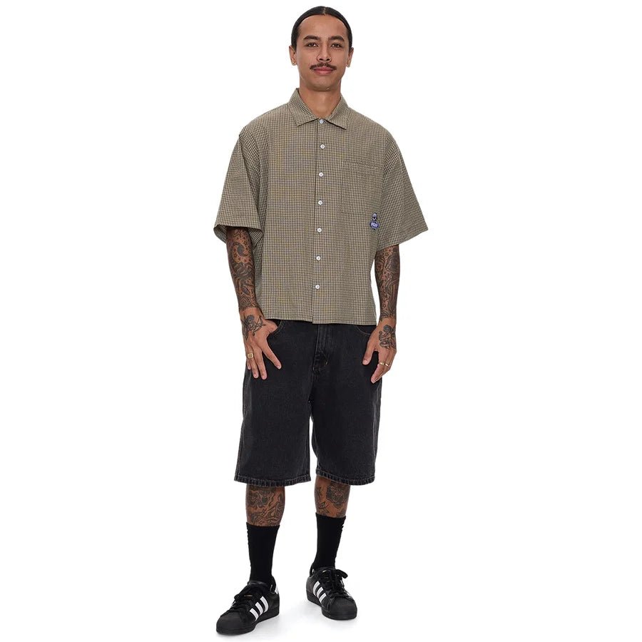 Jaws Box Fit Cropped Short Sleeve Shirt - WorshipPR25-206F-Kelp-XS