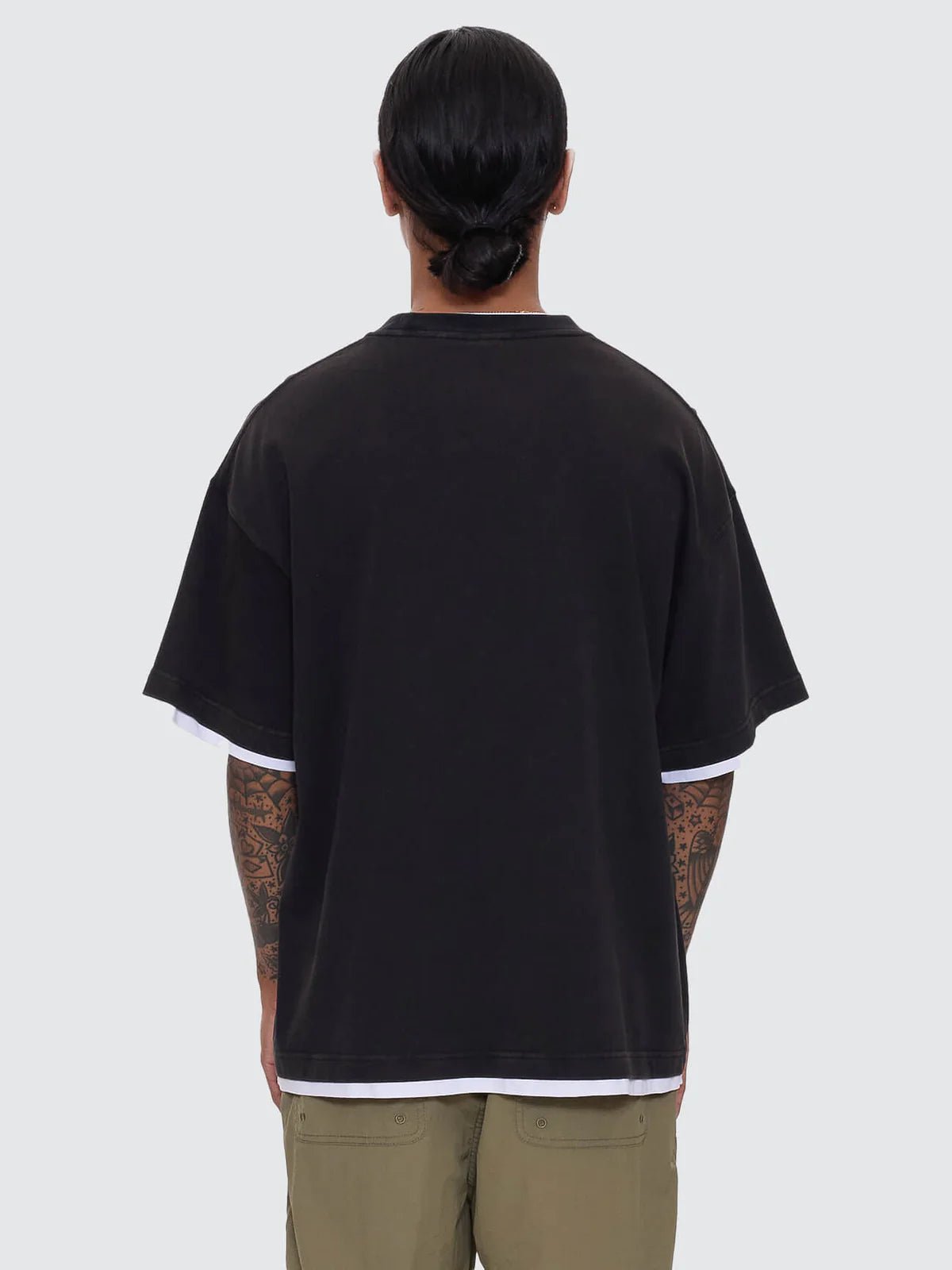 Jaws Oversize Tee - WorshipPR25-115BW-Washed Black-S