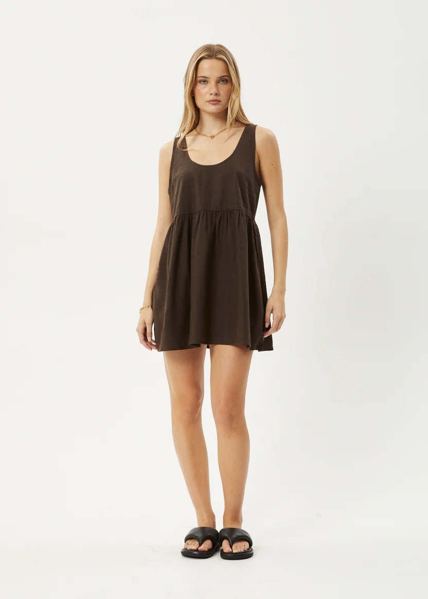 Jesse - Mini Dress - AfendsW230801- Coffee-S