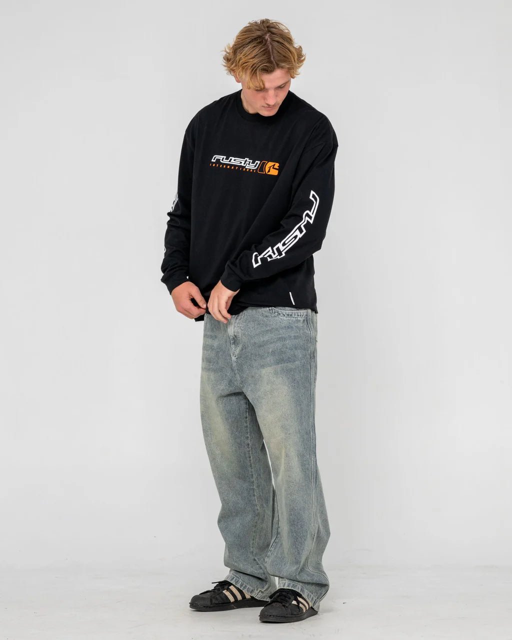 JETSETTER LONG SLEEVE TEE - RustyTTM2941-BLACK-S