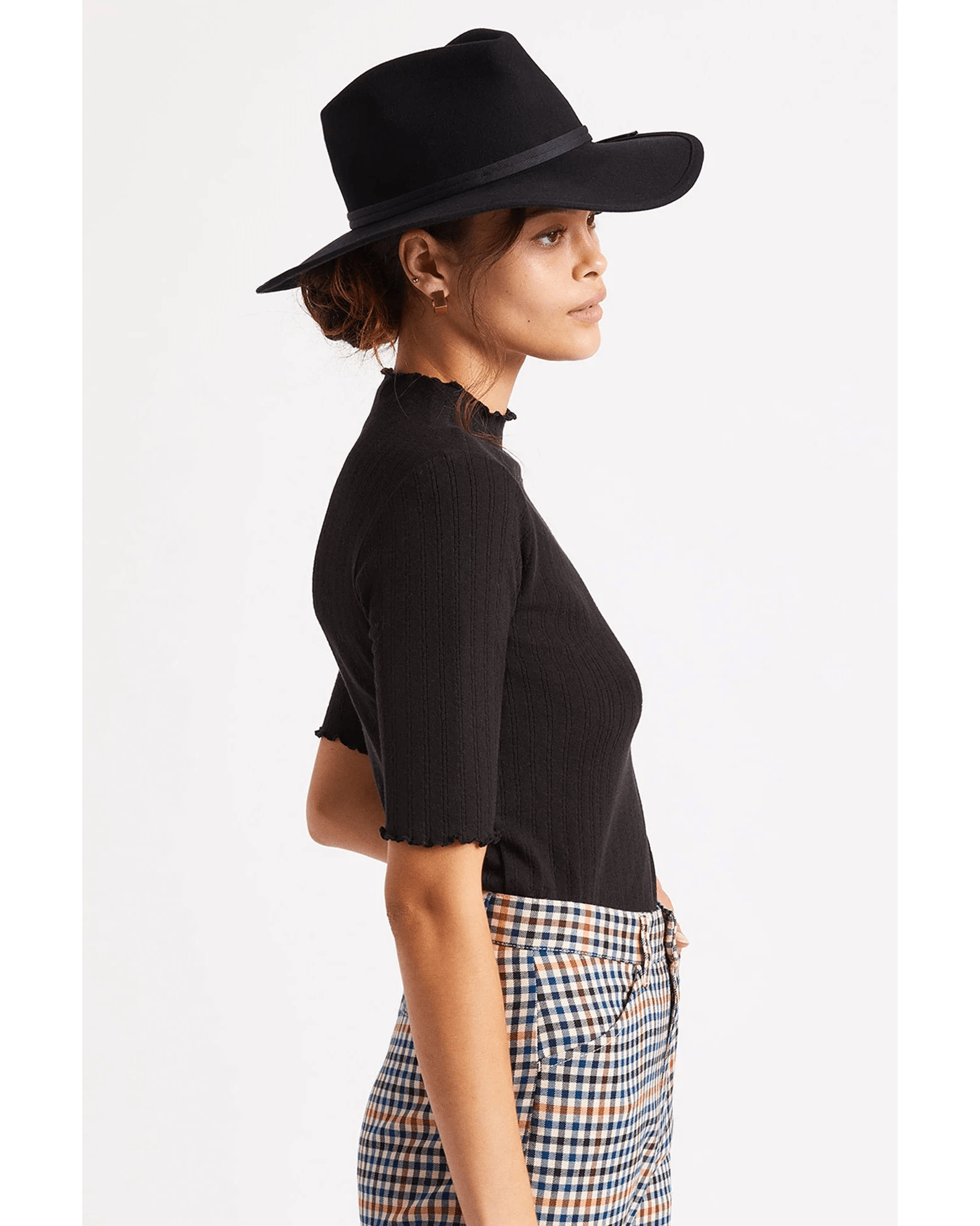 Joanna Packable Hat - Brixton10628 - BLACK - Black - M