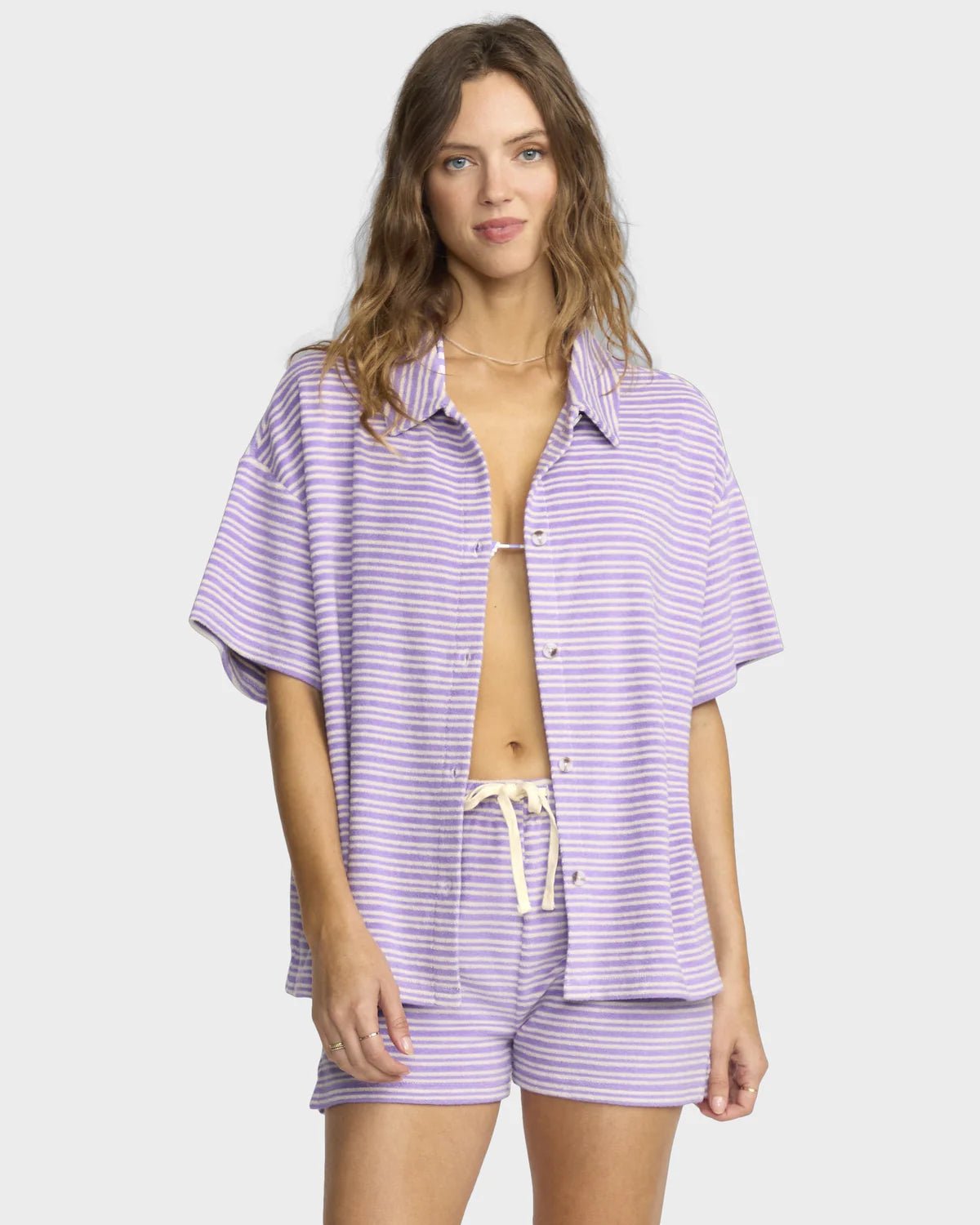 JOSIE STRIPE SS -Billabong24O603500-PURPLE PUNCH-XS/6