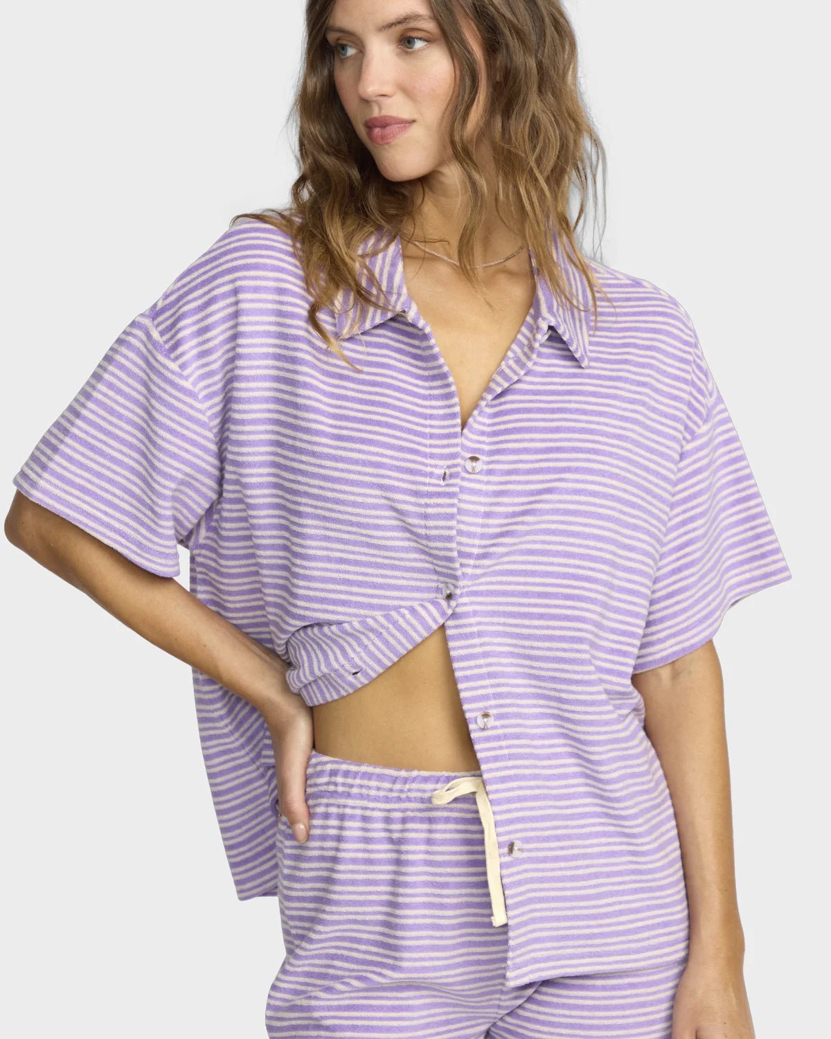 JOSIE STRIPE SS -Billabong24O603500-PURPLE PUNCH-XS/6