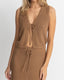 JOSSIE KNIT VEST - Rhythm0724W - FT05 - CHOCOLATE - 8