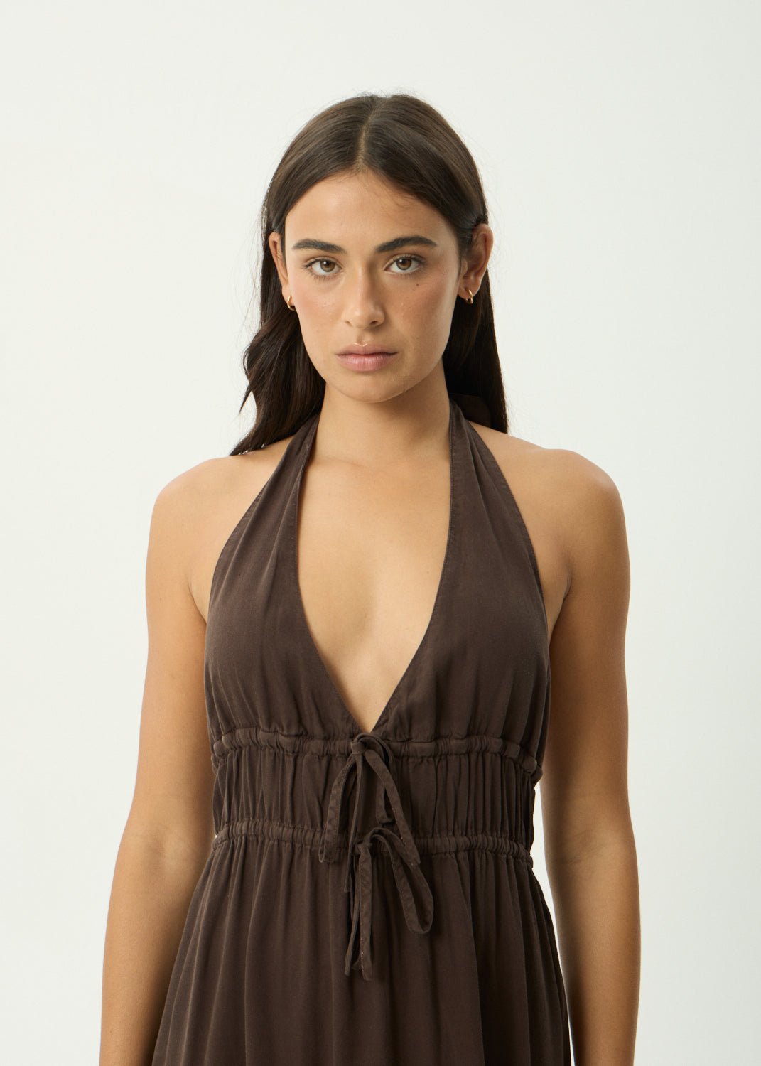 June Mae - Hemp Maxi Dress -AfendsW264819-COFFEE-XS
